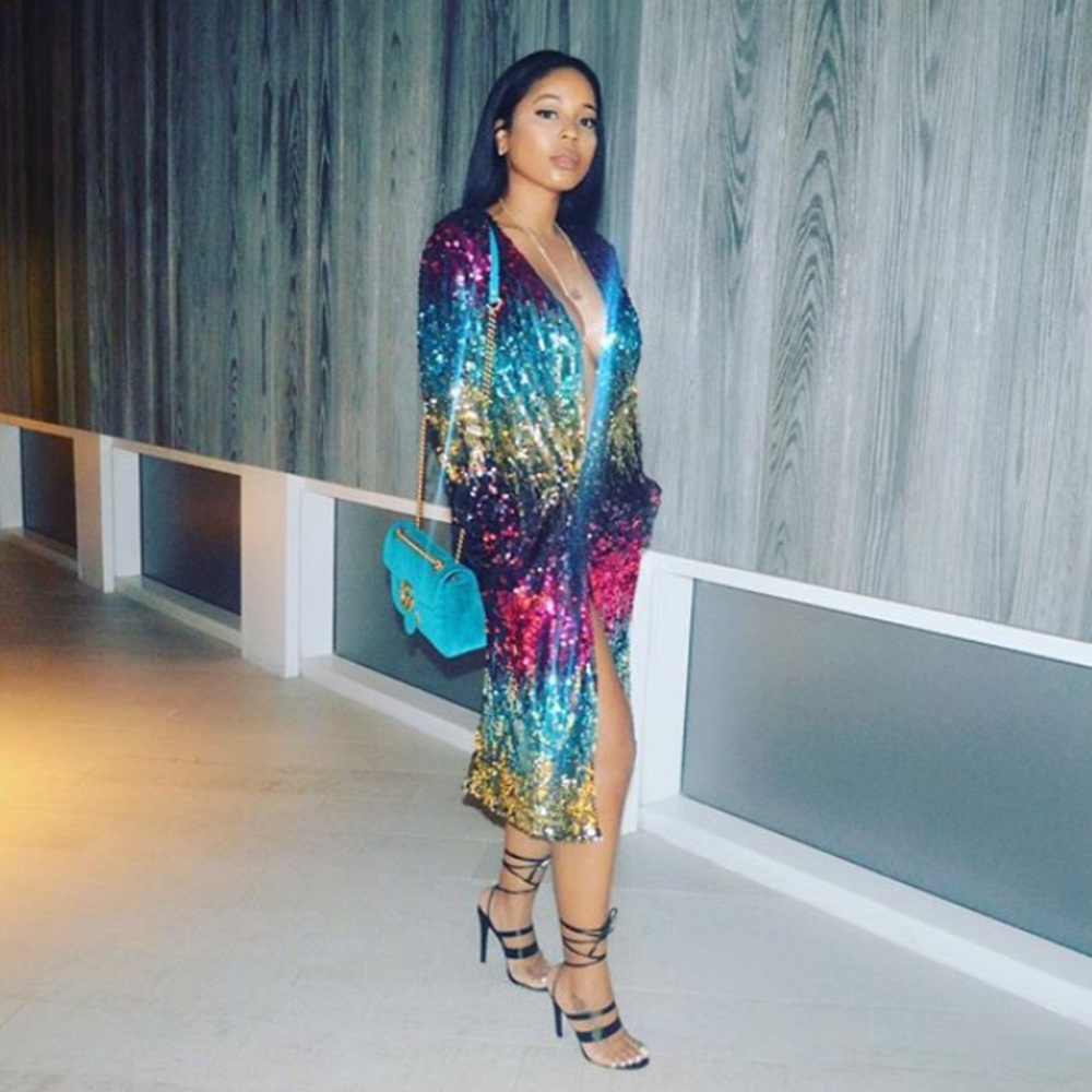 Sequin Duster Dress